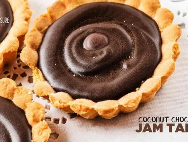 Kokos-chocoladejamtaartjes