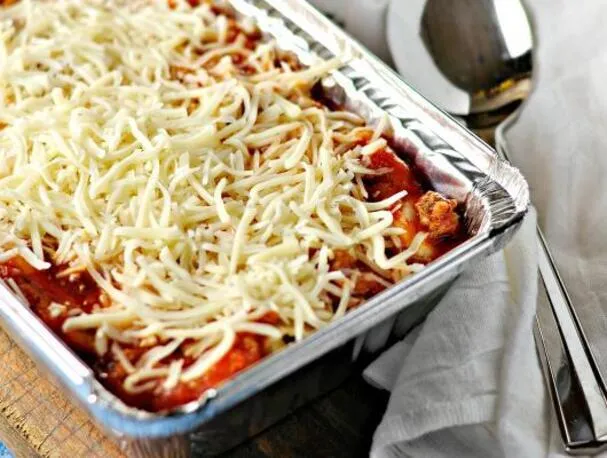 Eenvoudige cadeau-lasagne