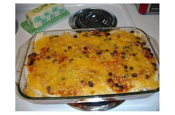 Gelaagde groentegratin