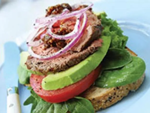 Biefstukbroodjes met Tomaten-Avocadosalsa